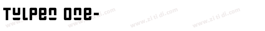 Tulpen One字体转换